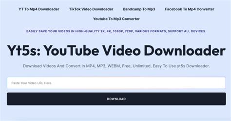 Yt5s: Youtube Video Downloader For Free.